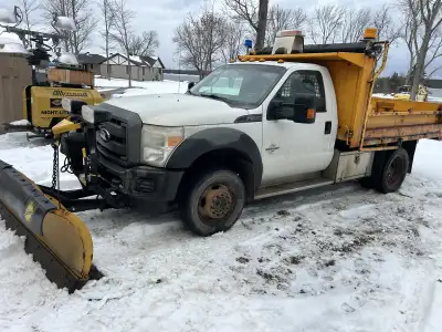 2013 Ford F550 Fisher Plow Dump Box 127,000km Ready to go!