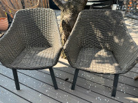 Solid Patio chairs and table