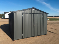 All steel garden sheds - different sizes and colours available