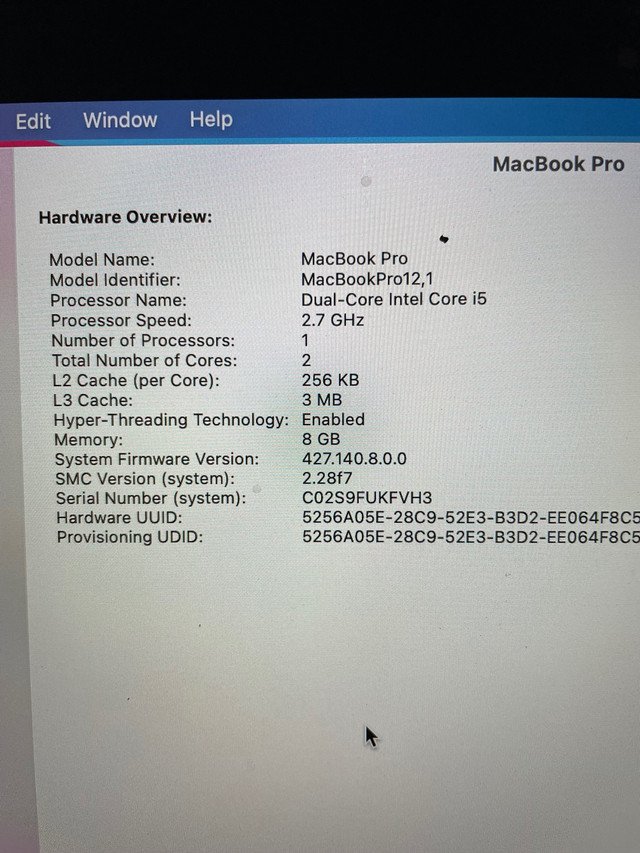 Mac Pro 13 inch  early 2015  in Laptops in Cambridge - Image 2