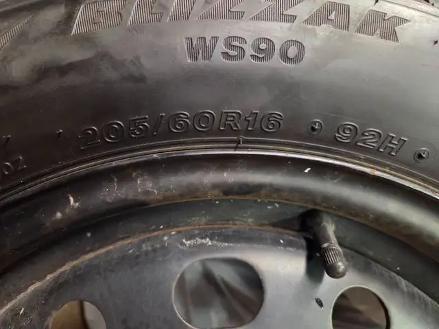 Winter Tires on Rims – Bridgestone Blizzak WS90 (205/60R16) in Tires & Rims in City of Toronto - Image 5