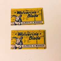 Vintage The Wolverine Blade Always a Winner Razor Blades USA Lot
