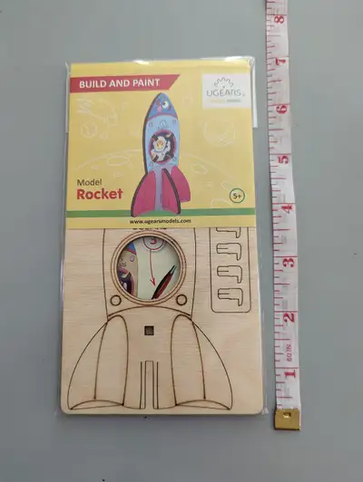 I have for sale a brand new DIY Wooden Build & Paint Model Rocket!!! If you have any questions or wo...