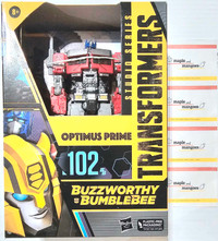 BNIB Transformers Buzzworthy Bumble Optimus Prime