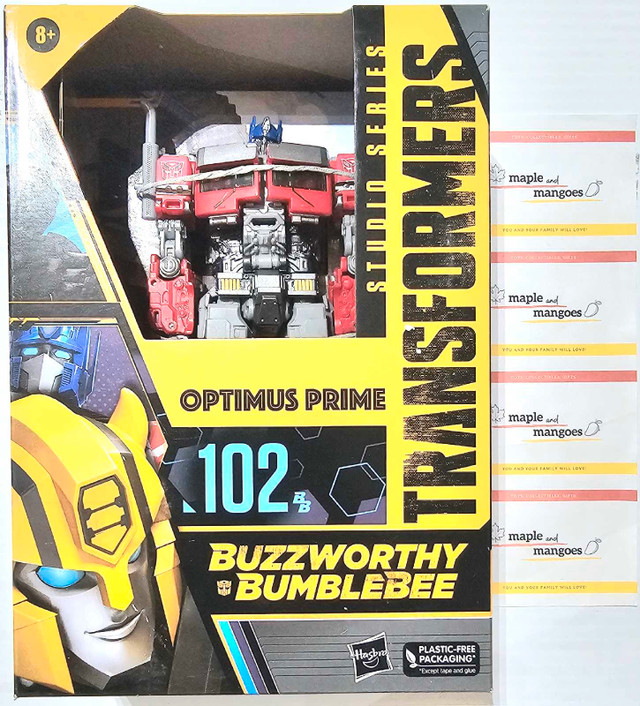 BNIB Transformers Buzzworthy Bumble Optimus Prime in Toys & Games in Calgary