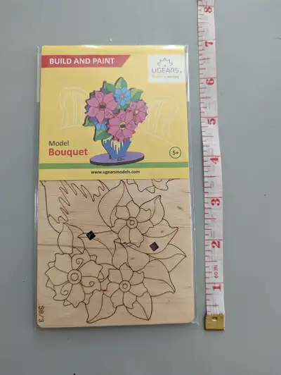 I have for sale a brand new DIY Wooden Build & Paint Model Bouquet If you have any questions or woul...