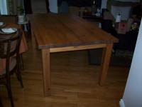 Solid wood table6ft long X 39inches wide