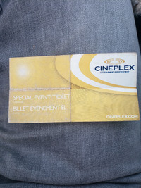 Cineplex Ticket 