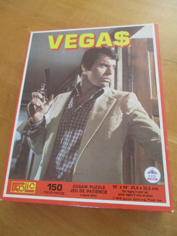 Casse-tête Vintage 1978 VEGAS Robert Urich detective 150 mcx dans Jouets et jeux  à Ville de Québec