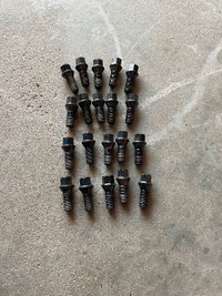20 wheel bolts ( cone seat) anodized BLACK