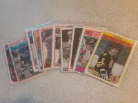 CARTES DE HOCKEY VINTAGES DES ANNES 80 DE VEDETTES DE LA LNH