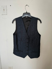 Blue party jacket and matching vest size 38-40