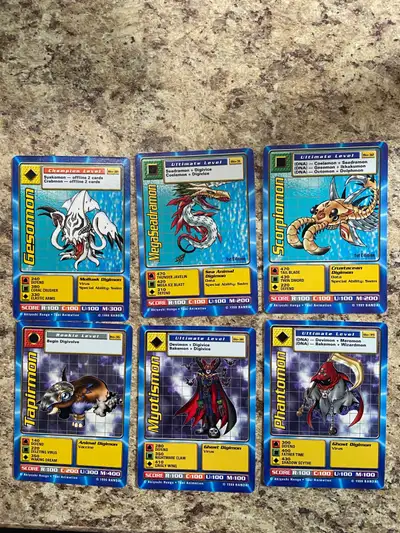 Digimon vintage Bandai playing cards set 3, View more