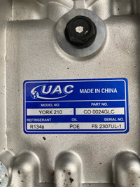 New Compressor by UAC - CO0024GLC