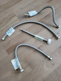 Plomberie: Différents raccords flexibles pour robinets