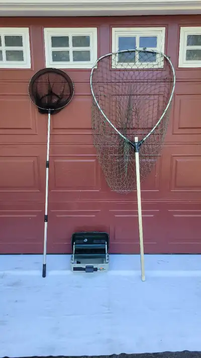 FISHING NETS & tackle box , View more