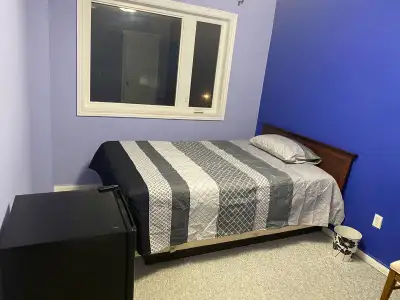Fully furnished room in 4 bedroom house with quiet & clean family! Small friz & microwave will be pr...