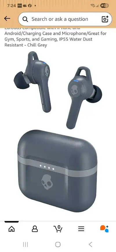 I'm selling a pair of used Skullcandy Indy Evo wireless earbuds in chill grey. They're great for the...