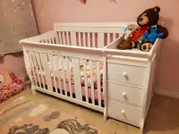 Convertible Crib (to Toddler Bed) and Change Table