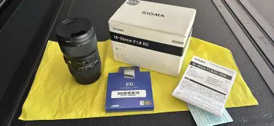Sigma 18-35mm F1.8 camera lens for CANON, View more