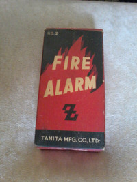 Vintage fire alarm mid century modern/art deco circa 1950 $40
