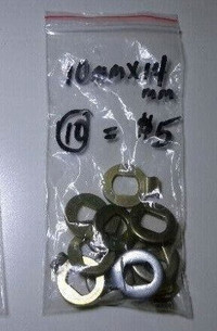 Washers en métal 14mm pour moteur-roue velo