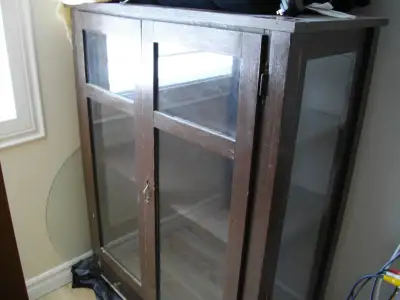 vintage display cabinet/hutch, View more