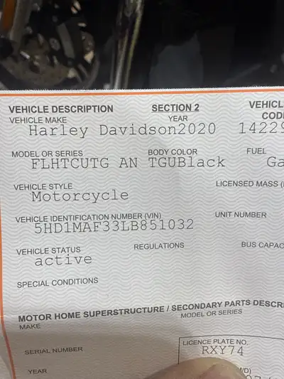 I'm selling my 2020 Harley-Davidson Trike, a real head-turner with its sleek design and powerful per...