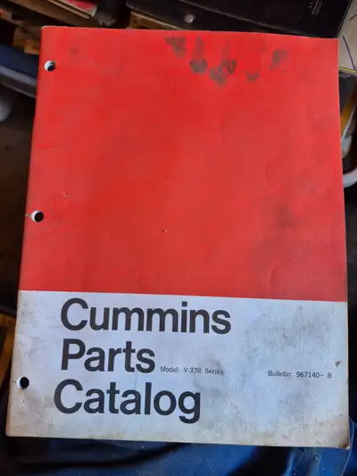 Cummins V-378 Diesel Engine Parts Catalog / Manual, View more