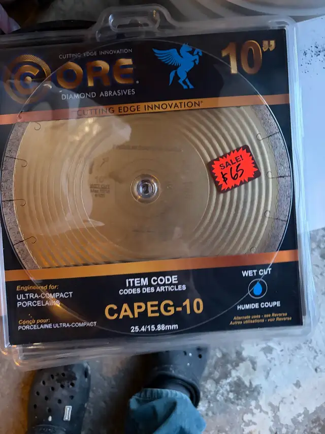 Core Abrasives Wet Diamond Segmented Tile Saw Blade in Power Tools in Mississauga / Peel Region - Image 3