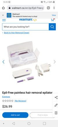 IGIA epil free instant and pain free hair removal. New in box.