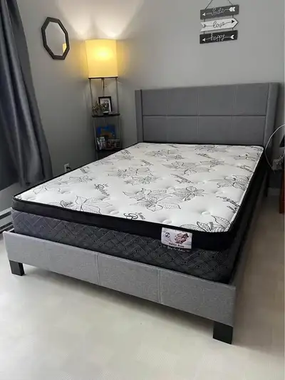 Ensemble de lit Queen avec matelas, View more