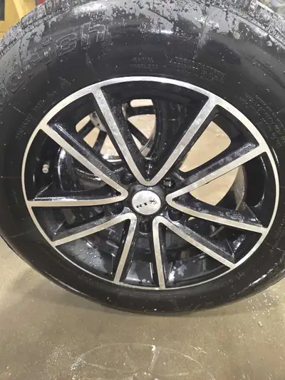 Tires and rims off of a 2020 Dodge Caravan. Traded vehicle off