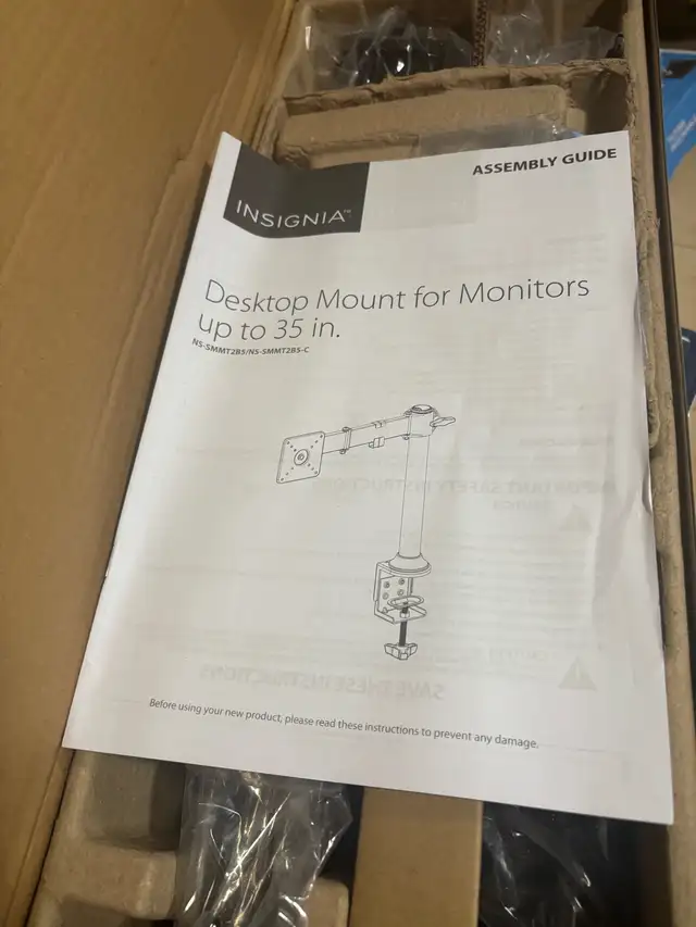 Insignia 35" Full-Motion Monitor Mount - Black Model: NS-SMMT2B5 in Other in Cambridge - Image 9