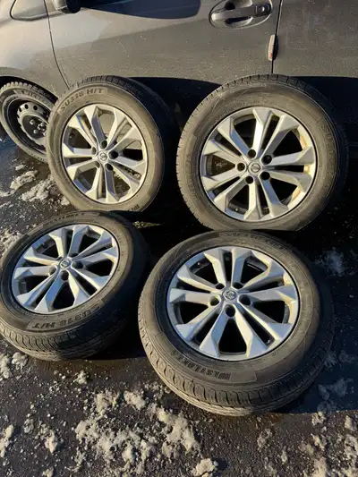 OEM from 2016 Nissan Rogue, but you can use them on 2007-2026 Rogue also. Set of 4 all season tires...