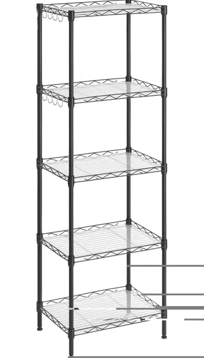SONGMICS 5-Tier Adjustable Steel Storage Shelf, View more
