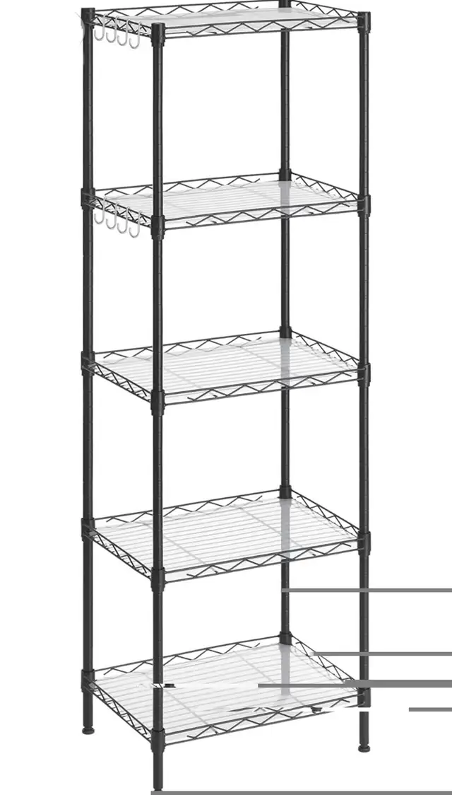 SONGMICS 5-Tier Adjustable Steel Storage Shelf in Bookcases & Shelving Units in Oshawa / Durham Region - Image 2