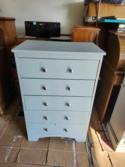 ***Refinished 5 Drawer Dresser And Mirror***REDUCED***, View more