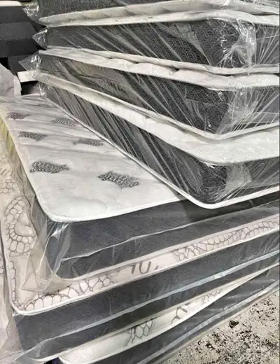 Never Used !! Double Mattress With Box spring, View more