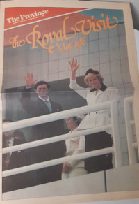 *Price reduced! Royal Visit: Province 1986 newspaper Princess Di