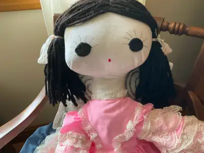 Raggedy- Ann-Like Doll. Girls any Age., View more