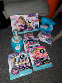 Cool maker sewing kit and bracelet maker kit 