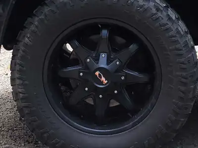 ION Satin Black 181, 20 x 9 (8.5) wheels. Will fit 2500 Ram with spacers included. Full specs in pic...