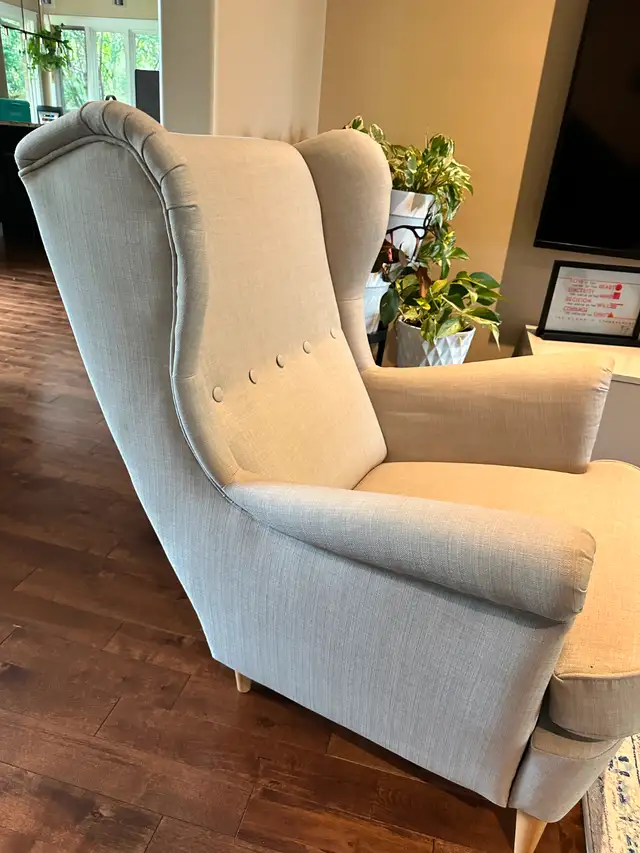 Two Strandmon Wingback Armchairs in Chairs & Recliners in Kingston - Image 4