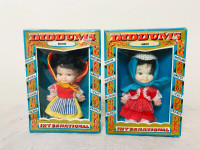 Vintage Toy Dolls in National Costumes Diddums International New