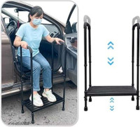 Medical Step Stool with Handle SUV Car Elderly Handicap Steps