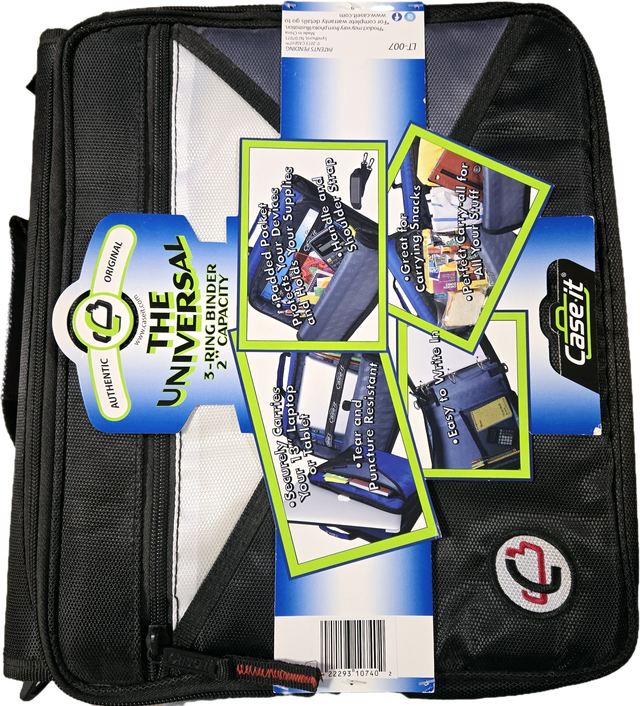 Lot of NEW UNUSED 3 inch D-ring binders & NEW Binder Carry Case in Storage & Organization in St. Albert - Image 4