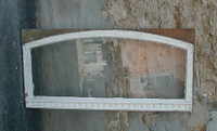 transom window w dentil moulding - arched top, 48 1/4" w