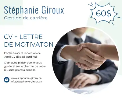 Rédaction CV + Lettre de Motivation, View more