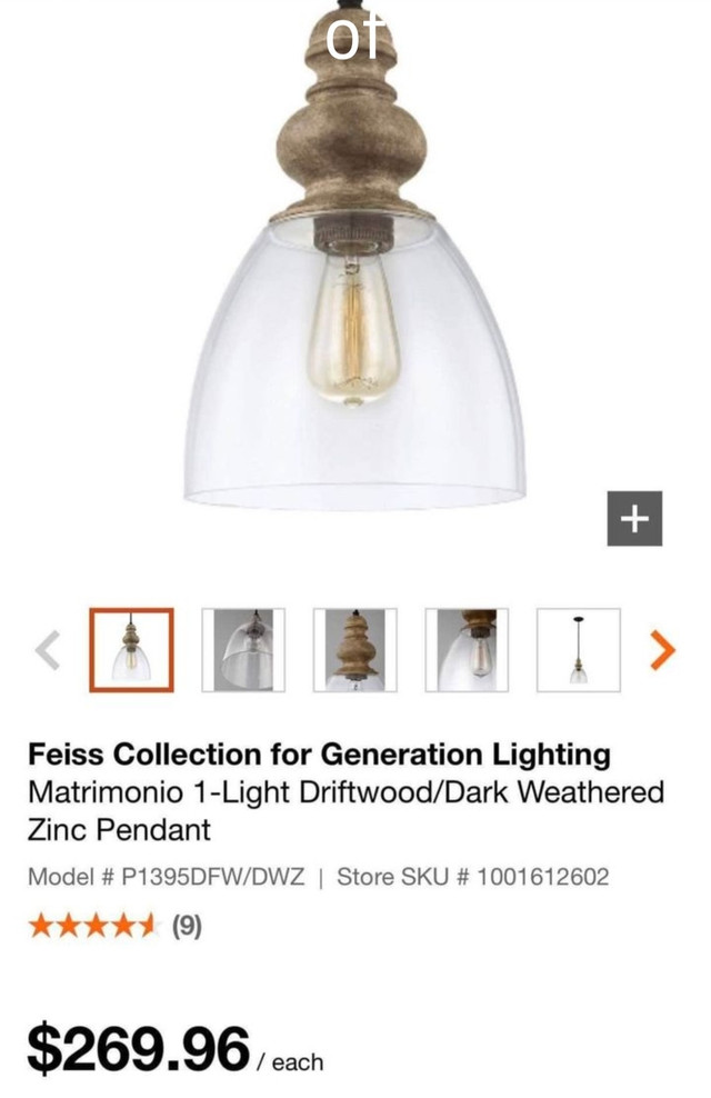 hanging light / lamp..pendant ..new in Indoor Lighting & Fans in Belleville